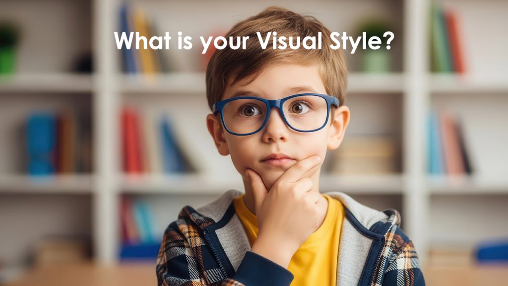 What is Your Visual Style - Young Boy Pondering that question.