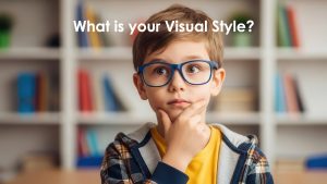 What is Your Visual Style - Young Boy Pondering that question.